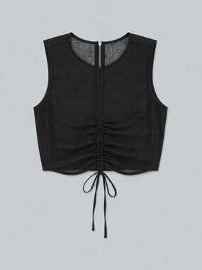 Cinched Top - Black